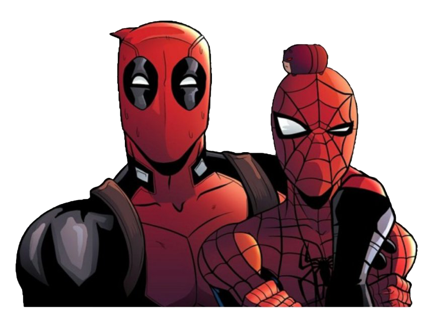 Spiderman And Deadpool PNG Free Download