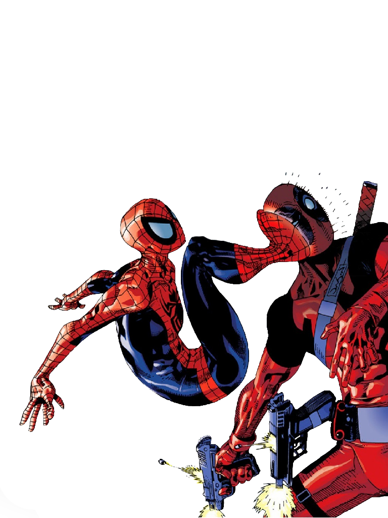 Spiderman And Deadpool PNG Transparent HD Photo