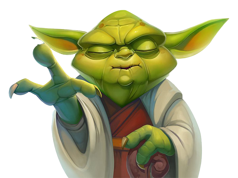 Star Wars Master Yoda PNG transparentes Bild