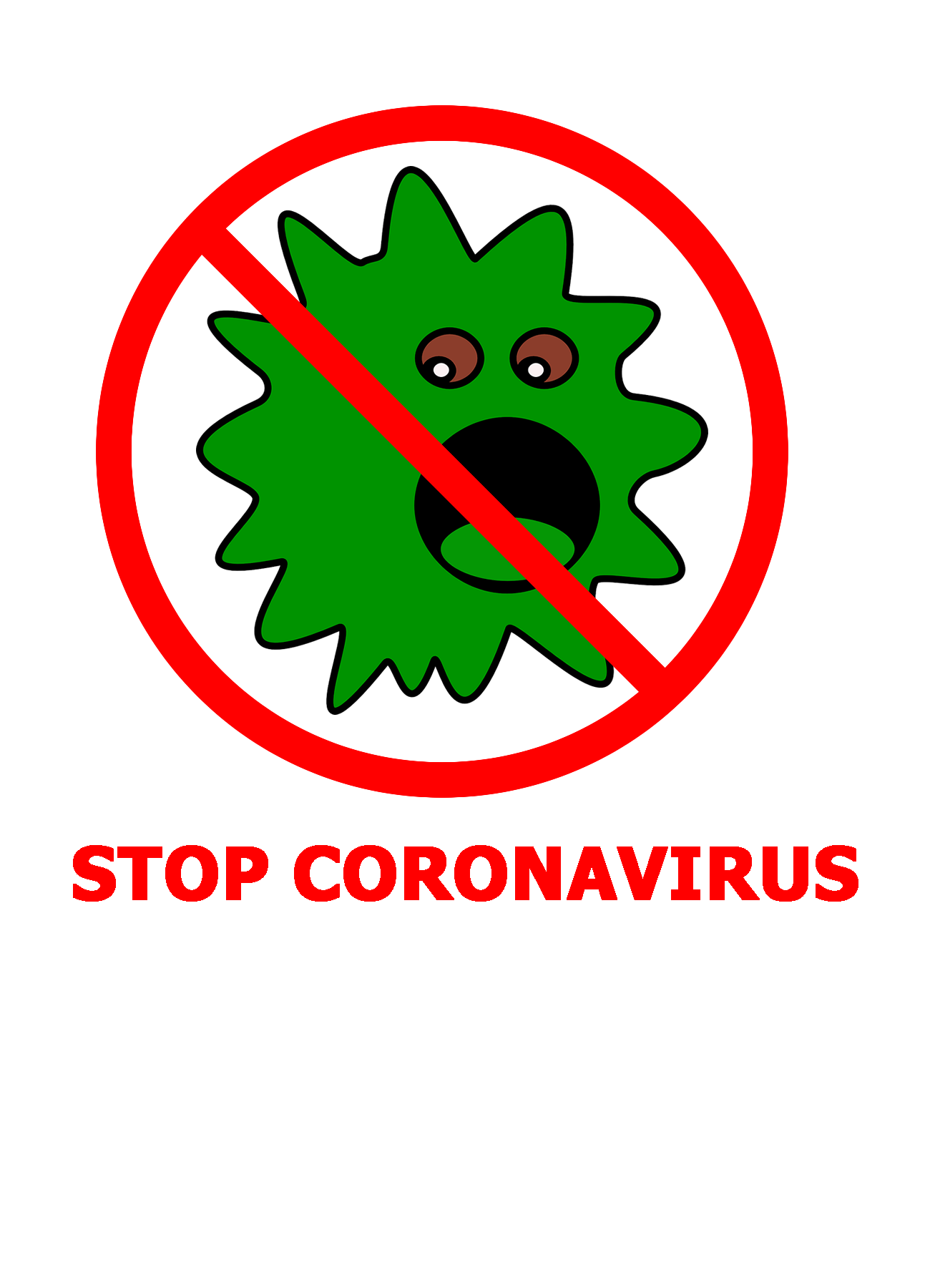 Pare o arquivo de PNG coronavírus