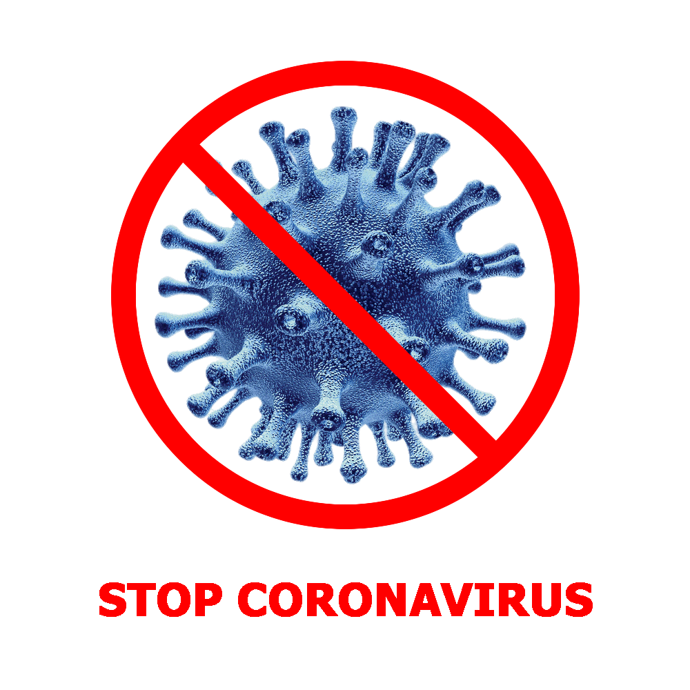 Pare o sinal de coronavírus PNG clipart