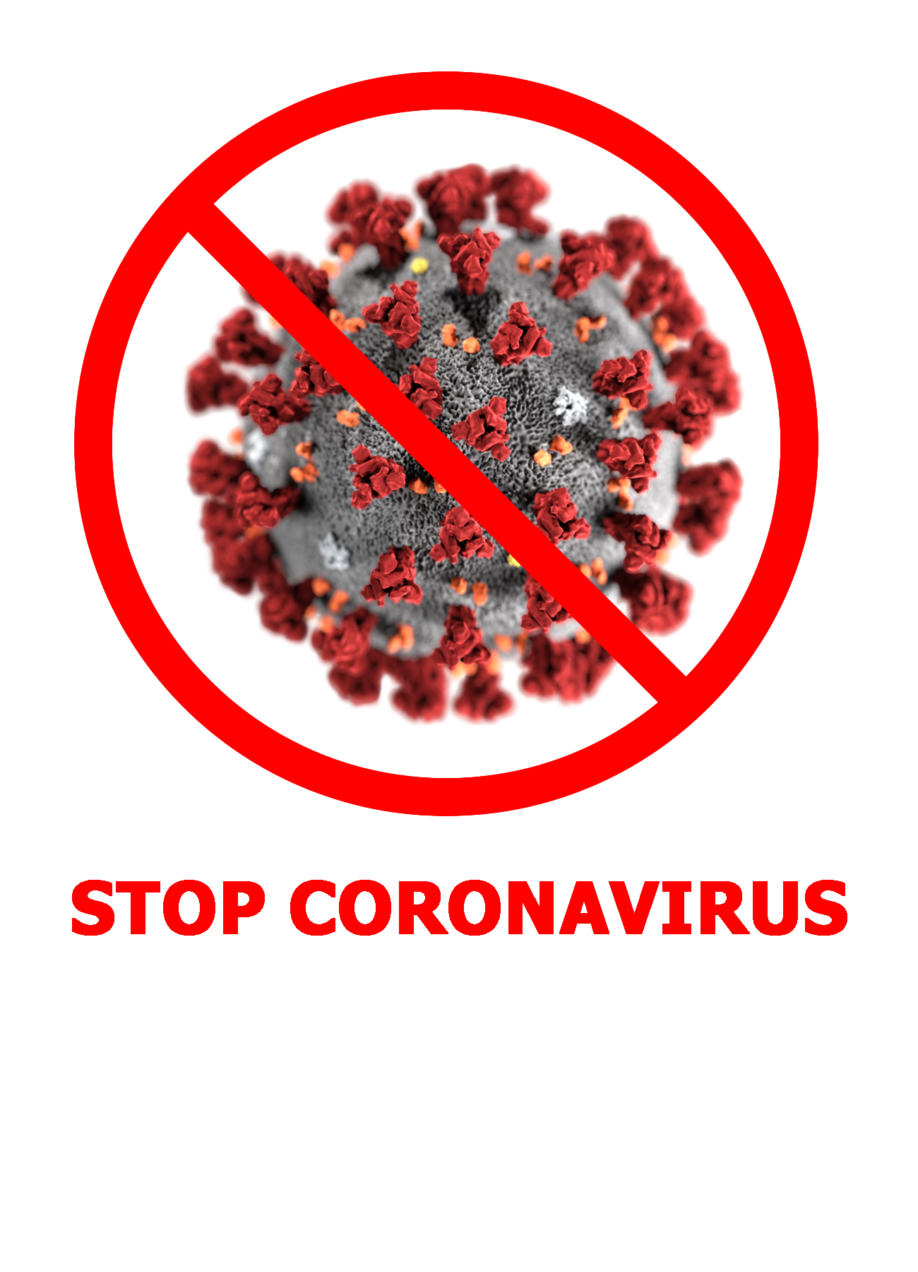 Pare de coronavírus sinal PNG fotos