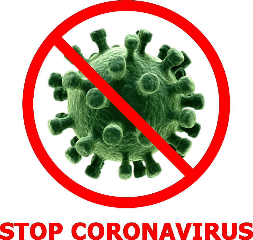 Stoppen Sie Coronavirus Symbol PNG-Datei
