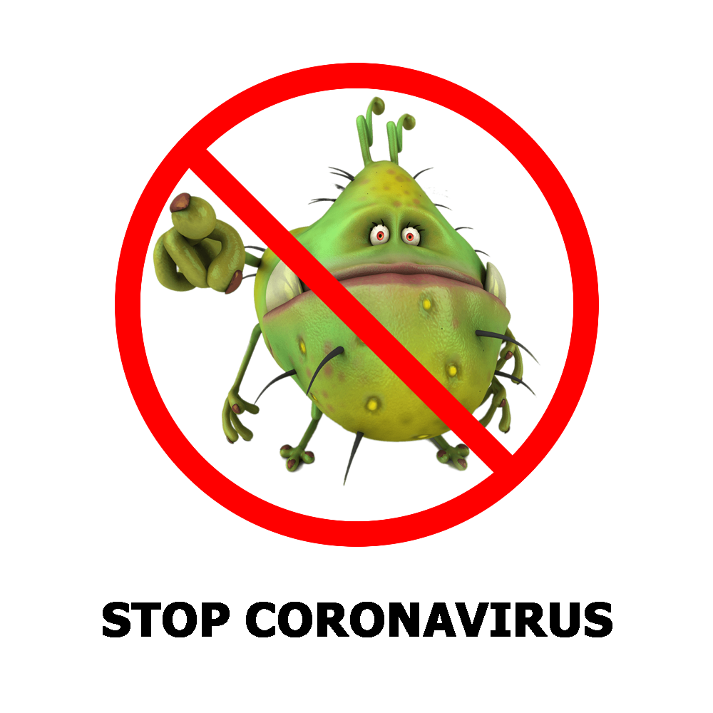 Menghentikan coronavirus simbol gambar PNG
