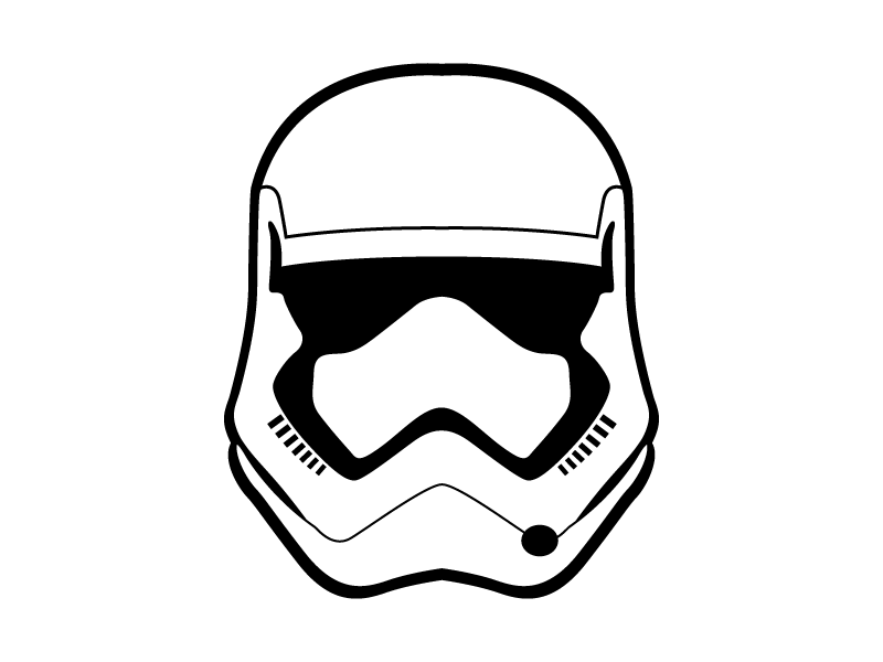 Máscara Stormtrooper Transparente PNG