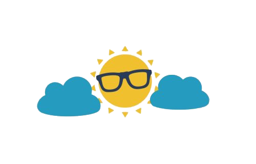 Sun- und Cloud PNG-Datei