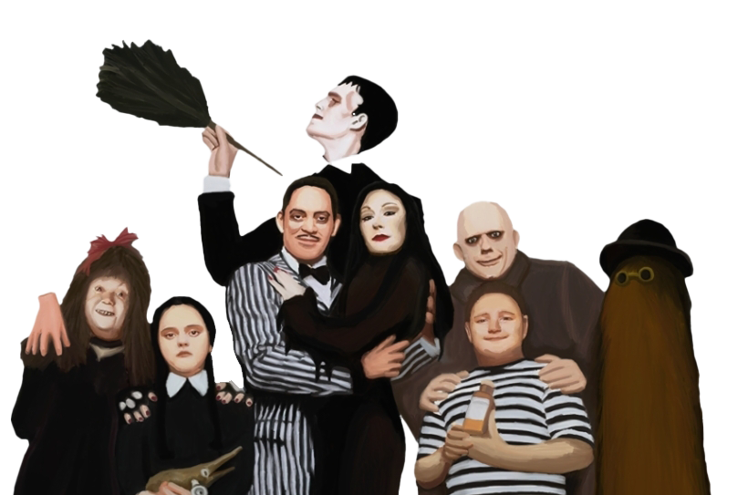 Die Addams Family Character PNG-Fotos