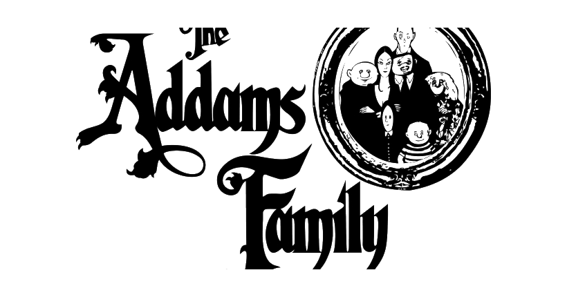 O arquivo de PNG do logotipo da família Addams