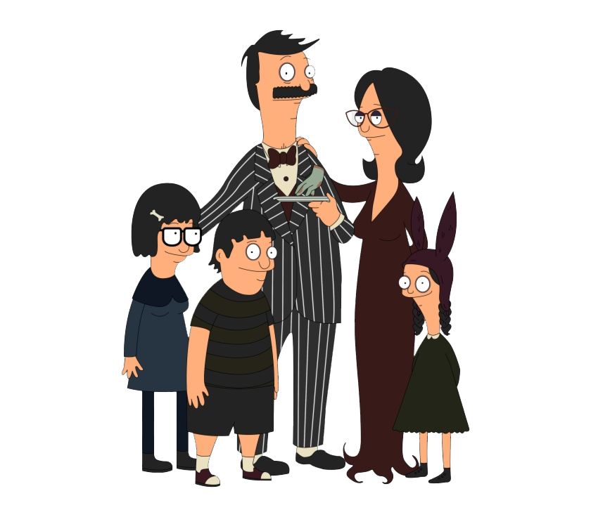A imagem de fundo PNG da família Addams