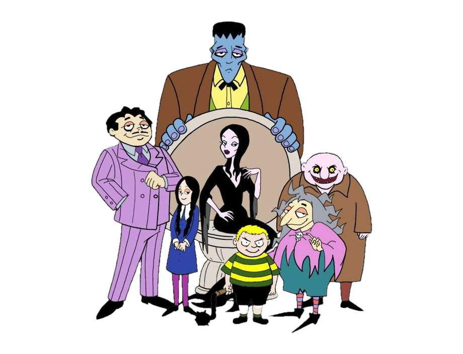 A imagem transparente da família Addams PNG