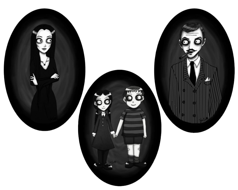 Семья Addams PNG прозрачная картина