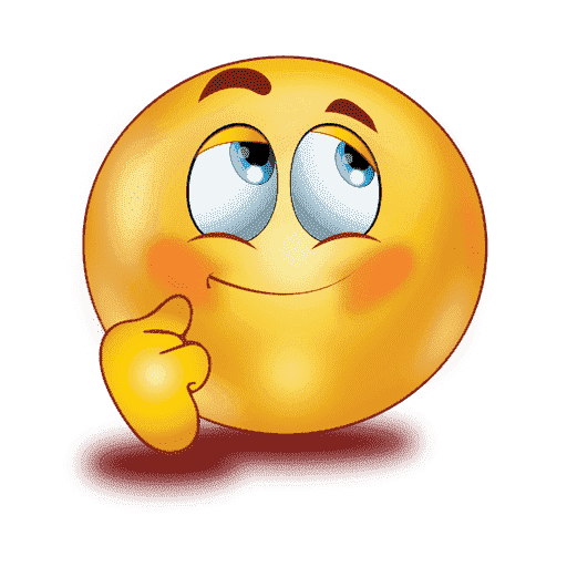 Thinking Emoji PNG Transparent Image
