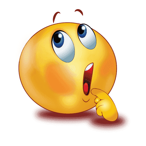 Thinking Emoji PNG Transparent Picture