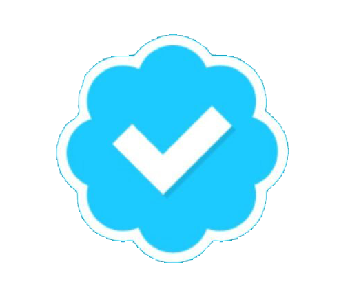 Twitter-verifiziertes Abzeichen PNG-Bild