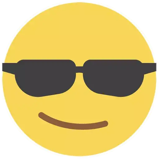 Vektor Lingkaran Datar Emoji PNG File