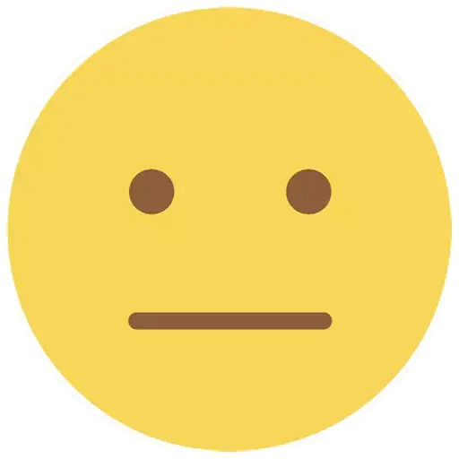 Vektor-flacher Kreis Emoji-Png-Bild
