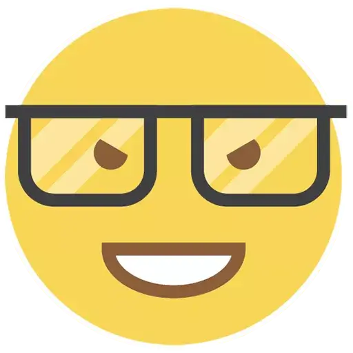 Vektor-flacher Kreis Emoji PNG-transparentes Bild