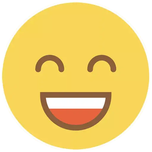 Vector flat circle emoji Transparent PNG