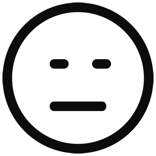 WhatsApp Black Outline Emoji PNG File