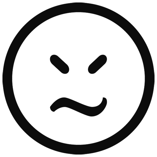 WhatsApp Black Outline Emoji PNG Transparent Picture