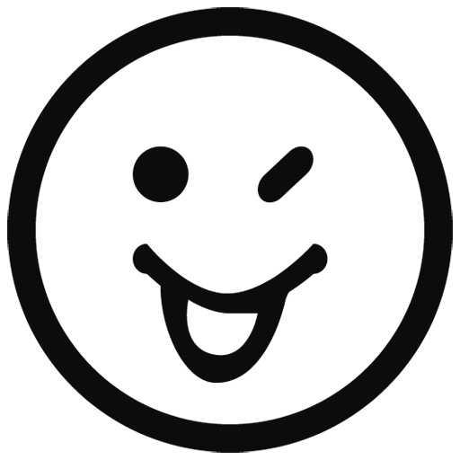 WhatsApp Black Outline Emoji PNG Transparent