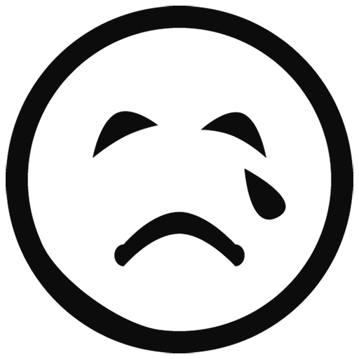 Whatsapp nero contorno emoji Trasparente PNG