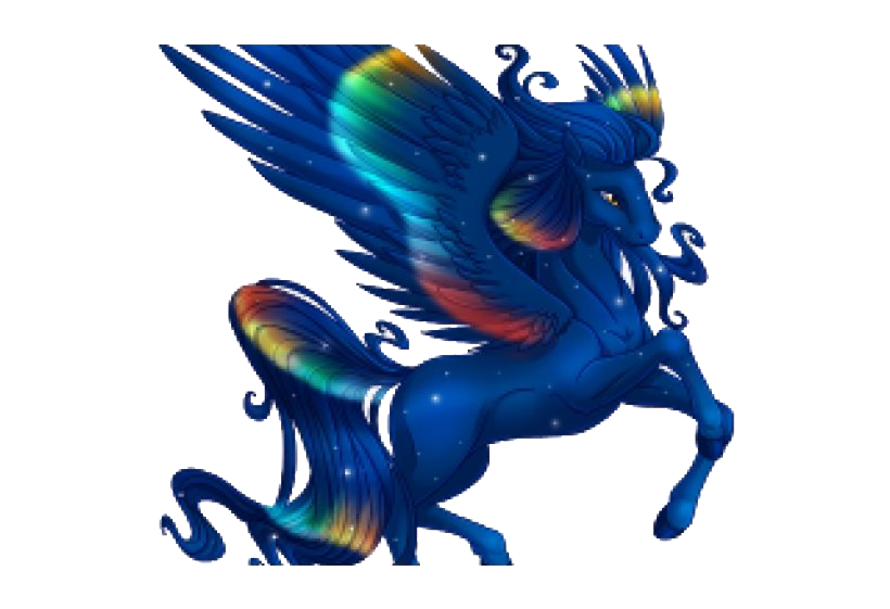 Winged Unicorn PNG Image