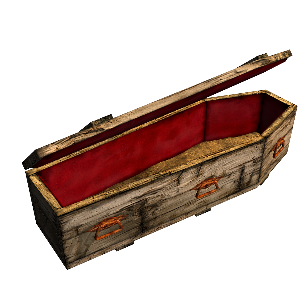 Imagem de madeira do PNG do caixão