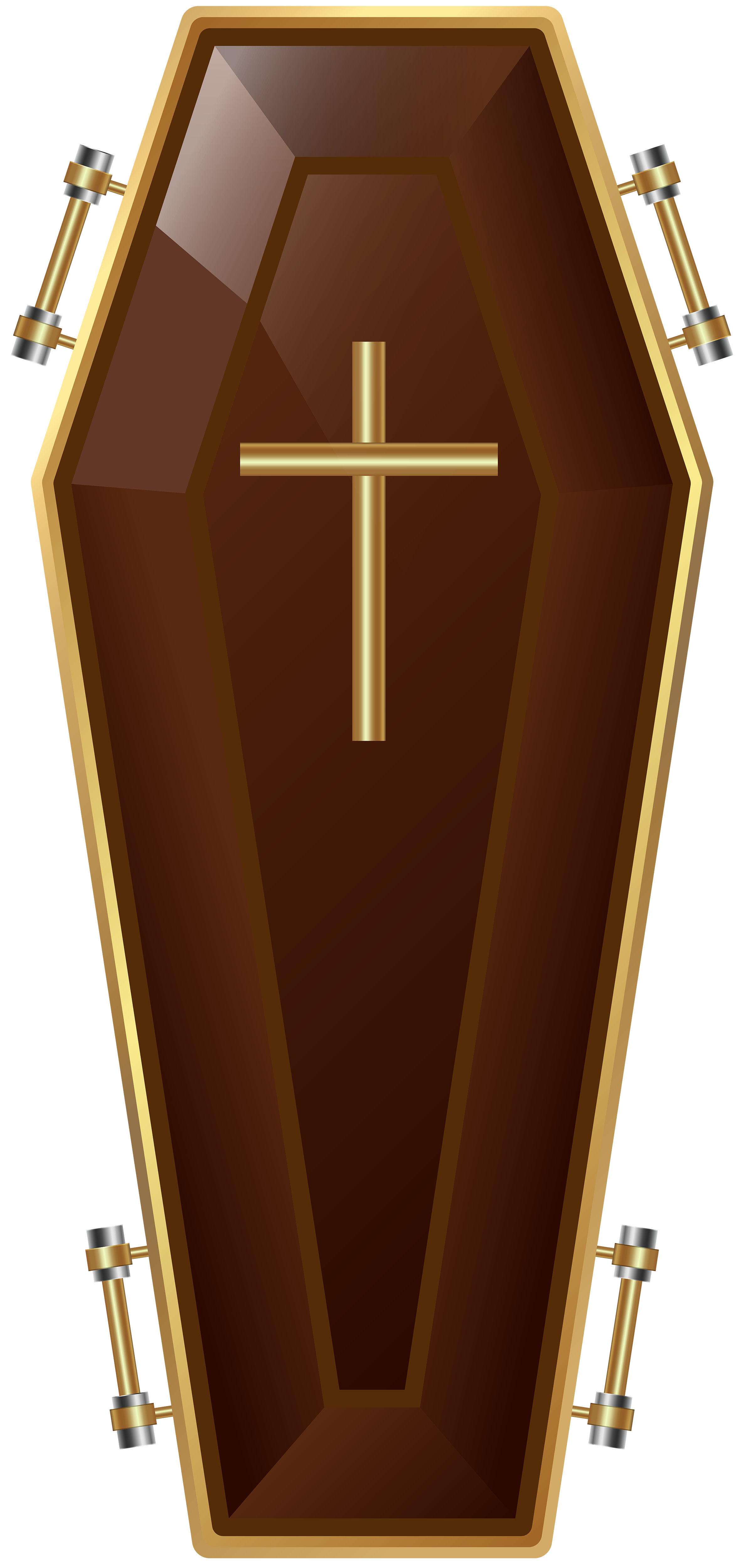 Wooden Coffin PNG Transparent Image