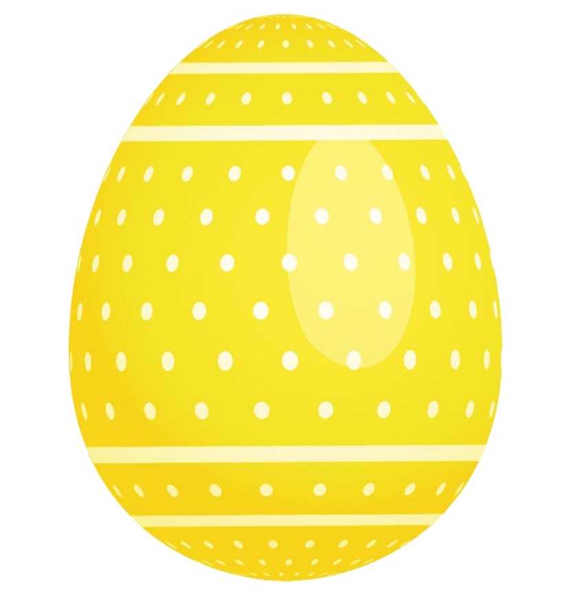 Желтое Пасхальное яйцо фон PNG