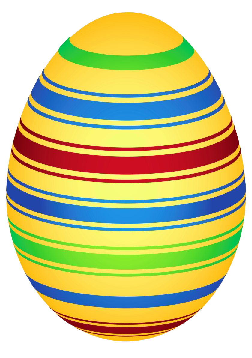 Huevo de Pascua amarillo PNG clipart