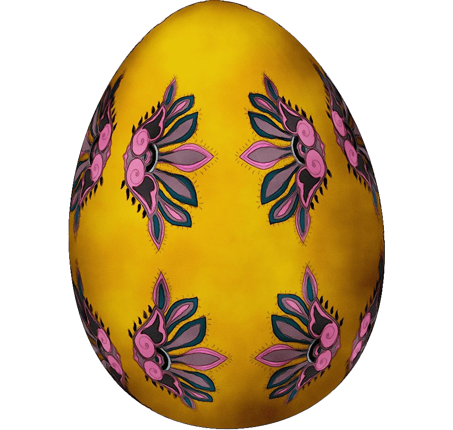 Yellow Easter Egg PNG Photo