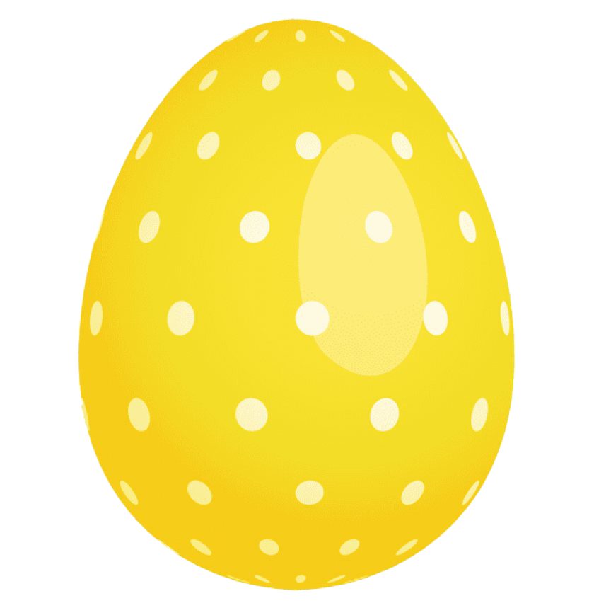 Yellow Easter egg Transparent Images PNG