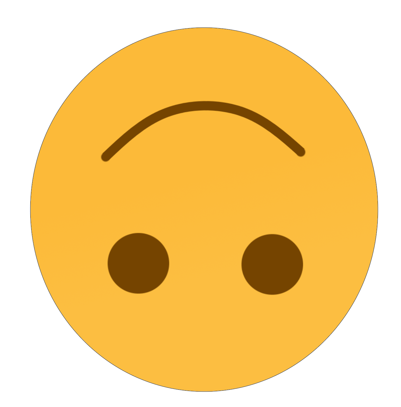 Yellow Face Emoji PNG File