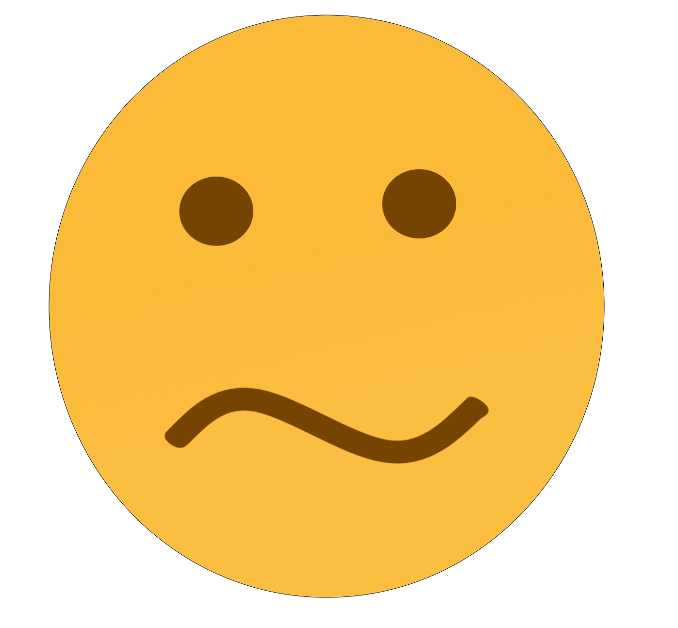 Yellow Face Emoji PNG Image