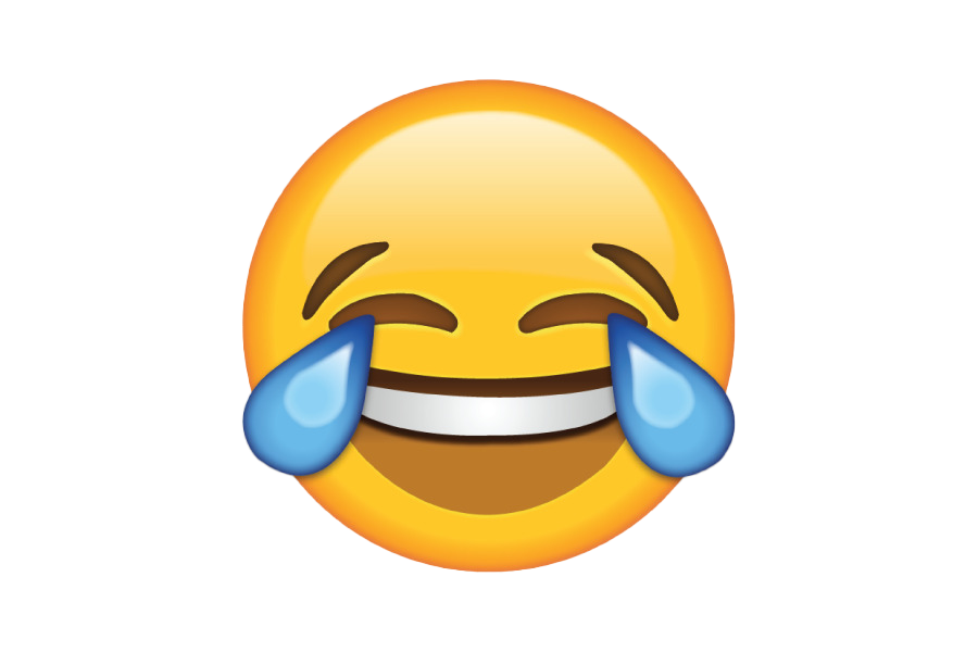 Желтый смех Emoji прозрачный PNG