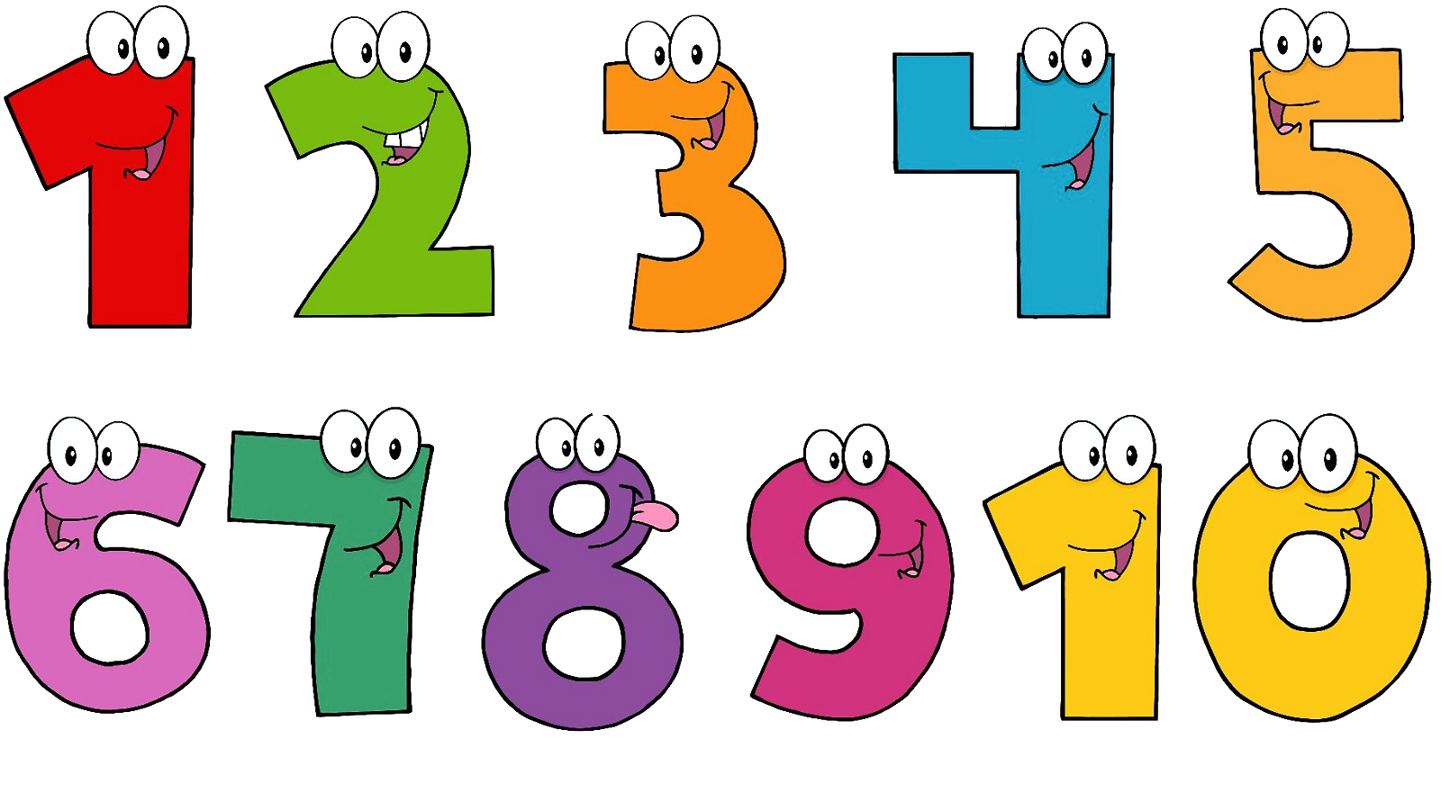 1 To 10 Number PNG Image