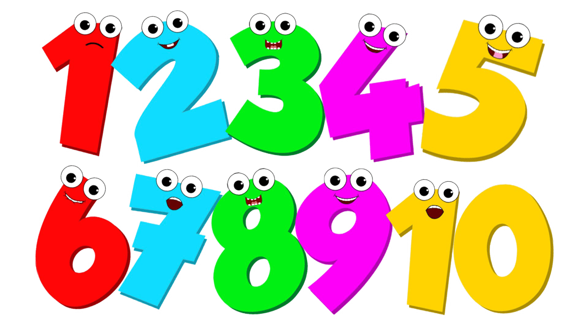 1 To 10 Number PNG Picture
