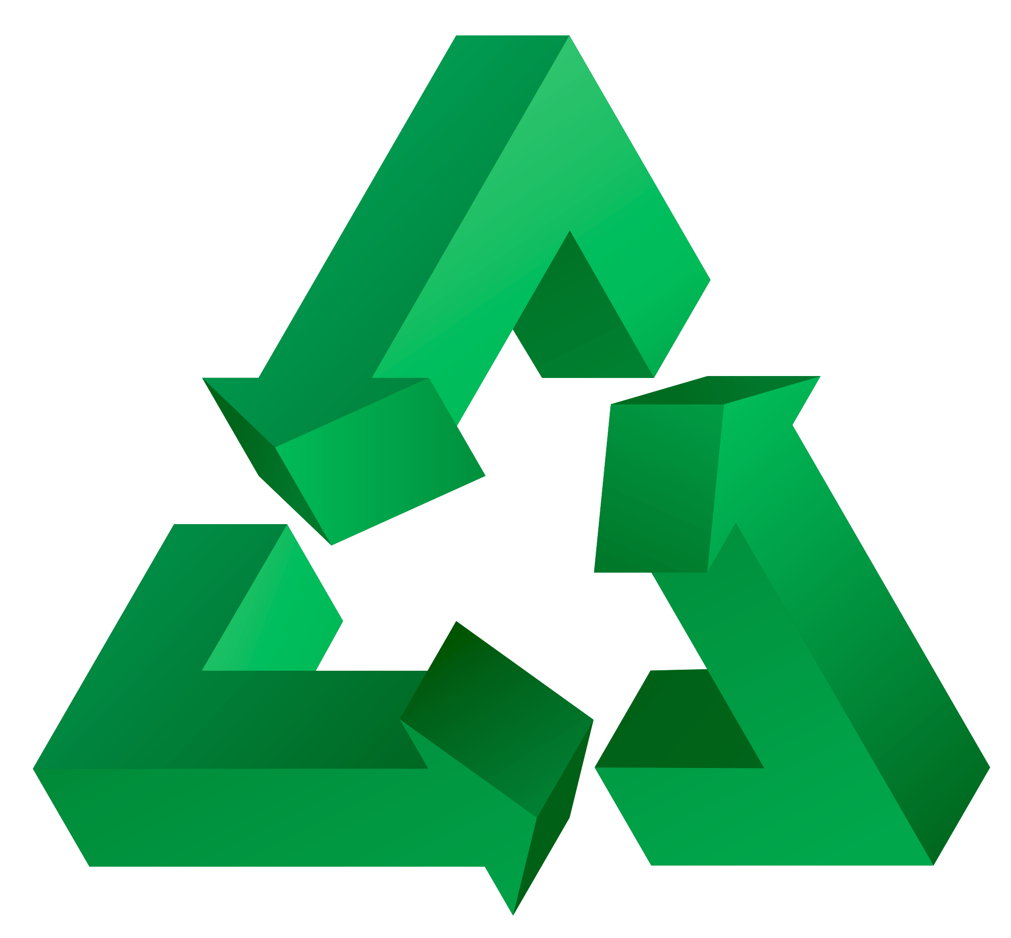 3D Recycle Transparent Background