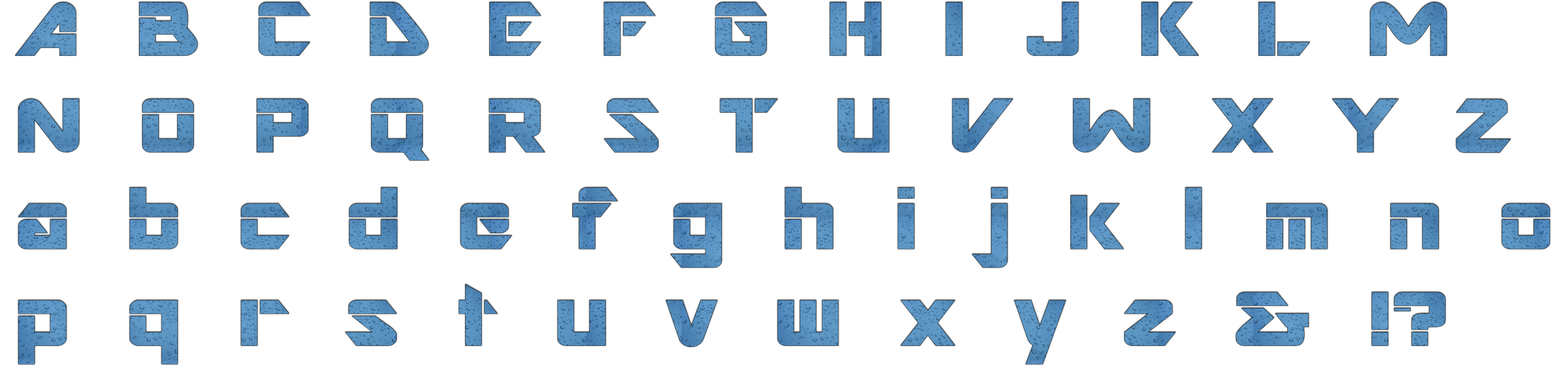 A bis Z Alphabet PNG Free Download