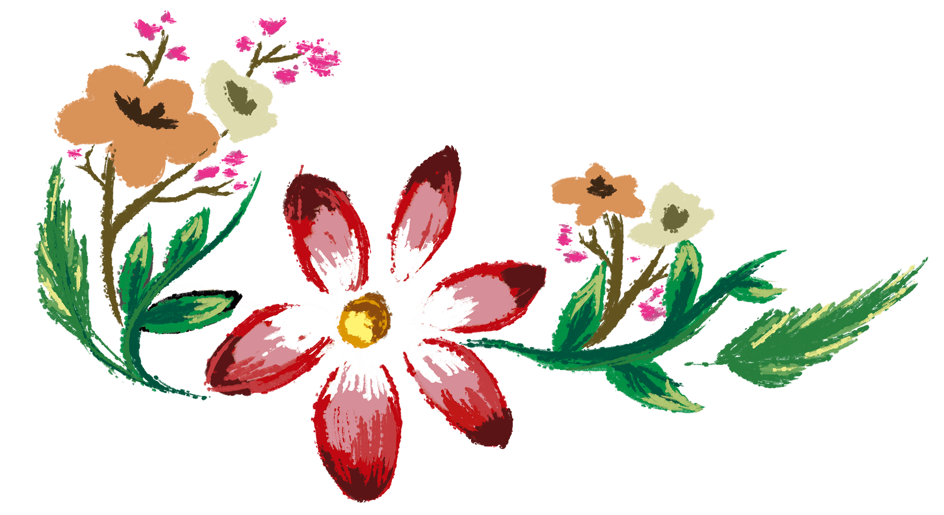 Fondo abstracto de la flor PNG
