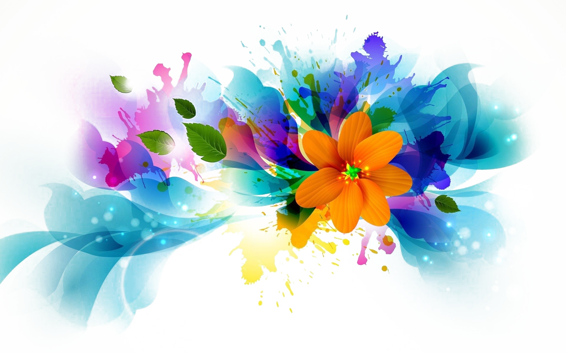 Imagen abstracta de la flor PNG