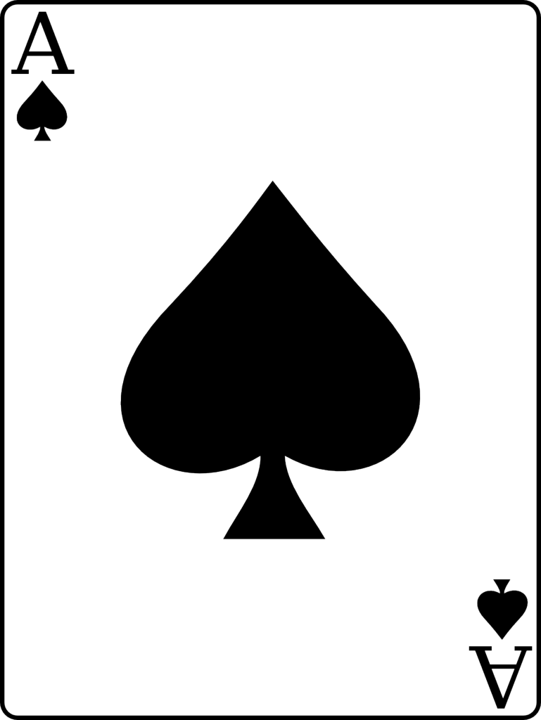 Ass Spielkarte Transparenter Hintergrund