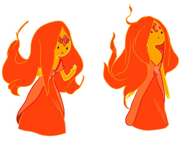Adventure Time Flame Princess Background PNG