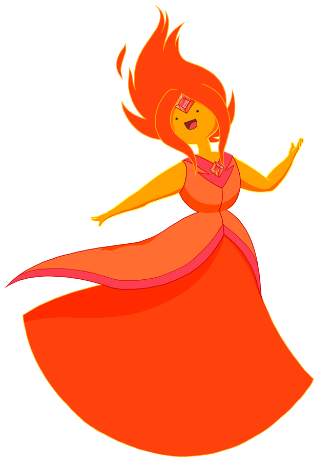 Adventure Time Flame Princess PNG Background Image