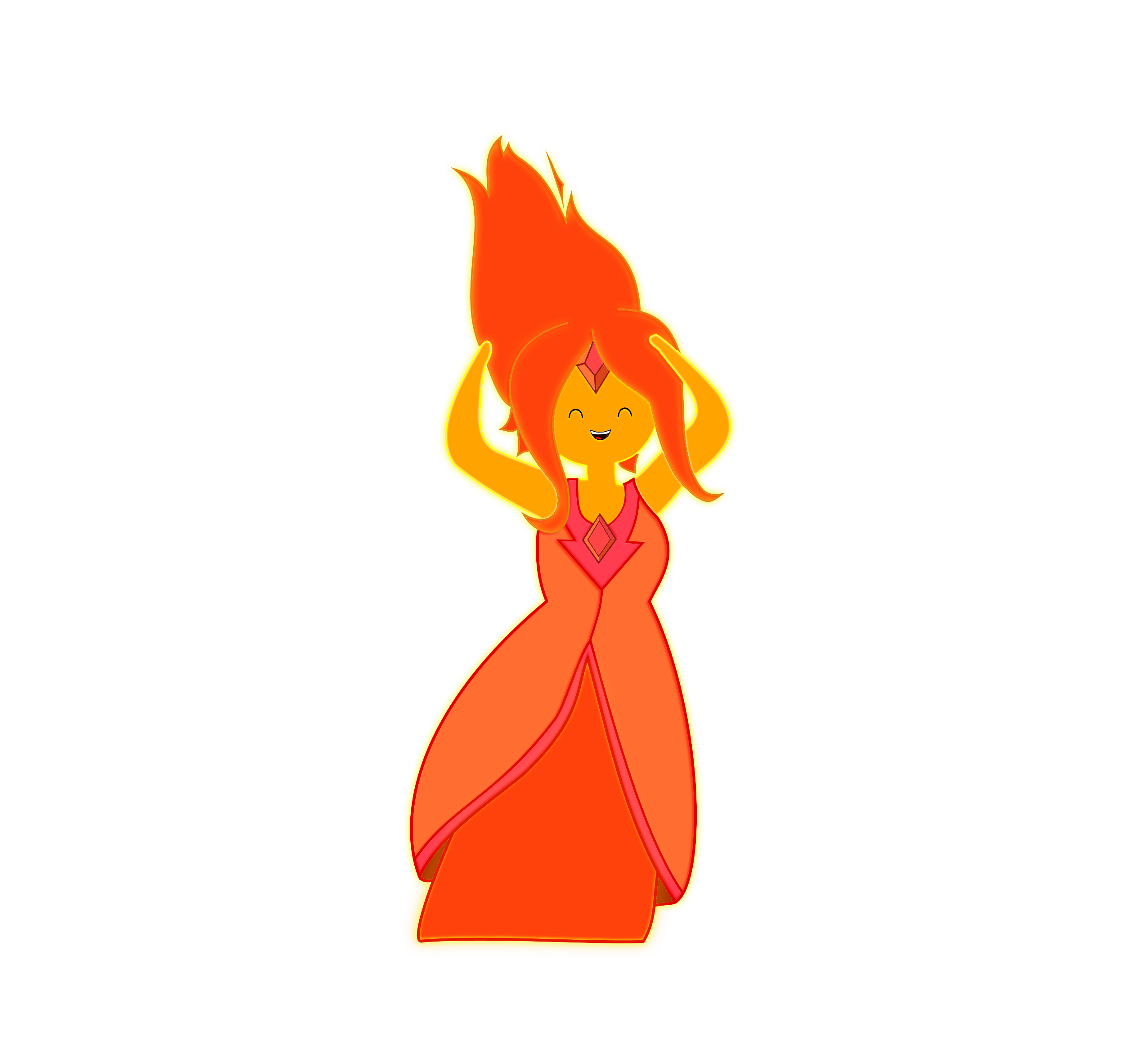 Adventure Time Flame Princess PNG Pic