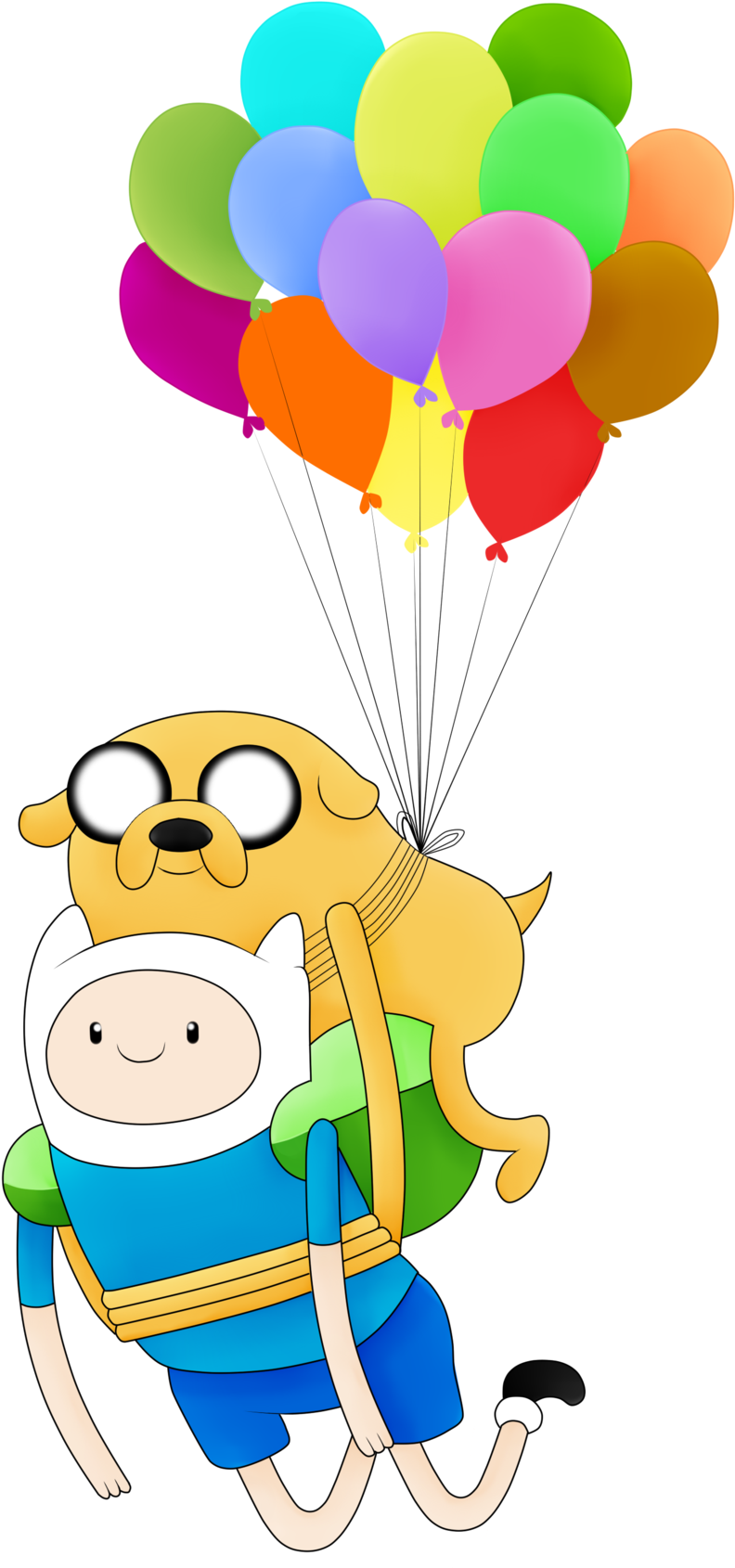 Adventure Time Jake at Finn Transparent Background