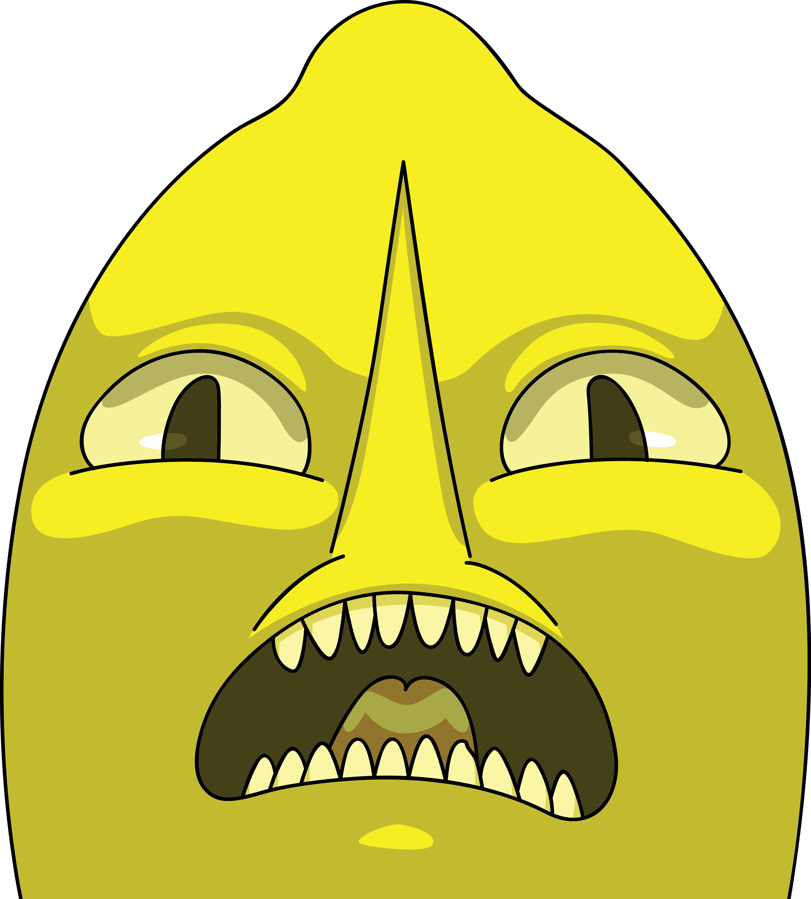 Adventure Time Lemongrab PNG Transparent Picture