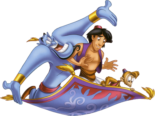Aladdin волшебный ковер PNG фоновое изображение