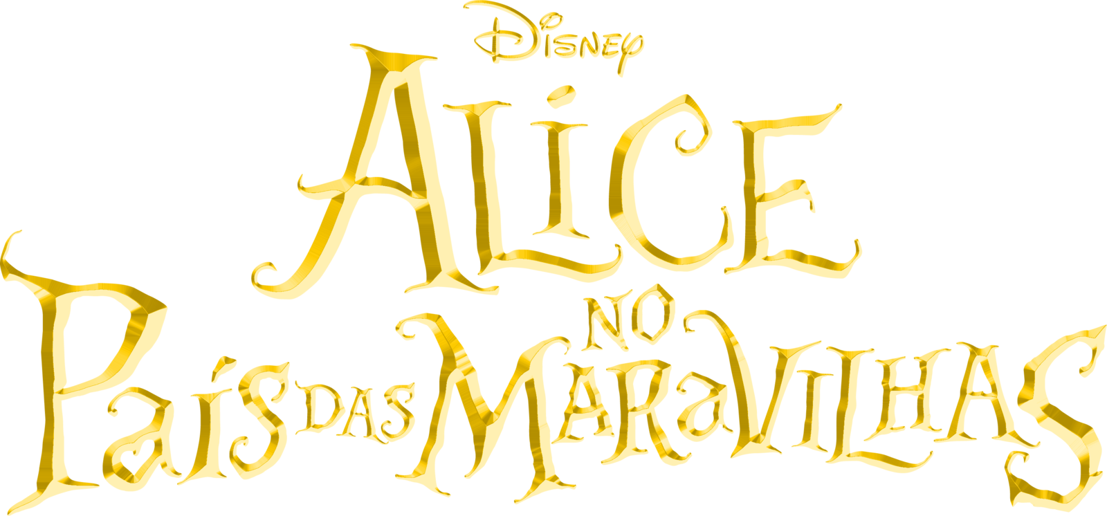 Alice in Wonderland logotipo PNG imagem transparente